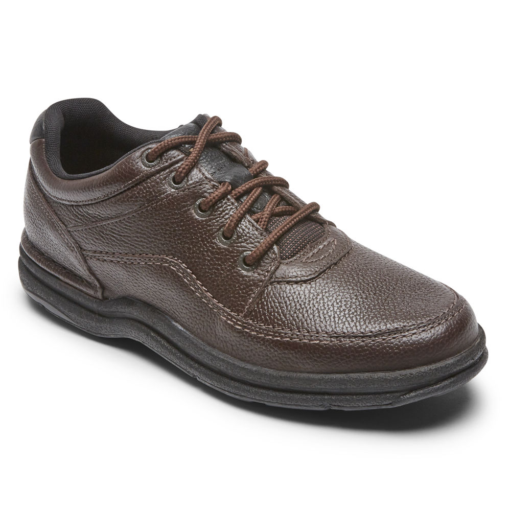 Rockport Mens Sneakers Brown - World Tour Classic Shoe - UK 530-ZFGJYI